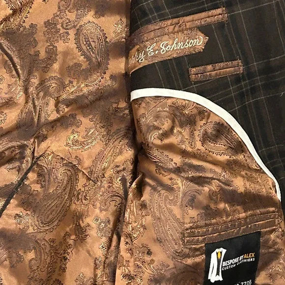 Bespoke Charcoal Plaid Sport Coat - Picture 3 of 8